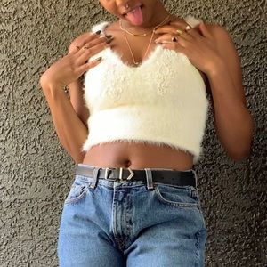 Fuzzy Crop Top